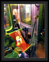 Painting On The New York City Subway - Framed Print