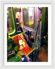 Painting On The New York City Subway - Framed Print