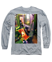 Painting On The New York City Subway - Long Sleeve T-Shirt