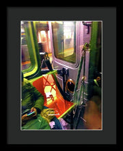 Painting On The New York City Subway - Framed Print