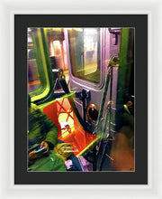 Painting On The New York City Subway - Framed Print