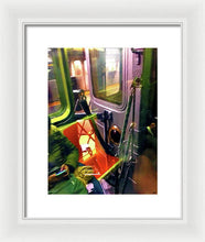 Painting On The New York City Subway - Framed Print