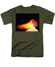 Phoenix - Men's T-Shirt  (Regular Fit) Men's T-Shirt (Regular Fit) Pixels Military Green Small 