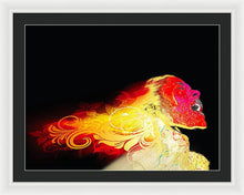 Phoenix - Framed Print Framed Print Pixels 30.000" x 22.500" White Black