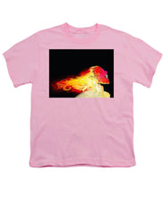 Phoenix - Youth T-Shirt Youth T-Shirt Pixels Pink Small 