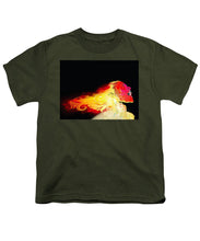 Phoenix - Youth T-Shirt Youth T-Shirt Pixels Military Green Small 