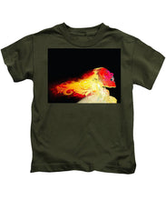 Phoenix - Kids T-Shirt Kids T-Shirt Pixels Military Green Small 