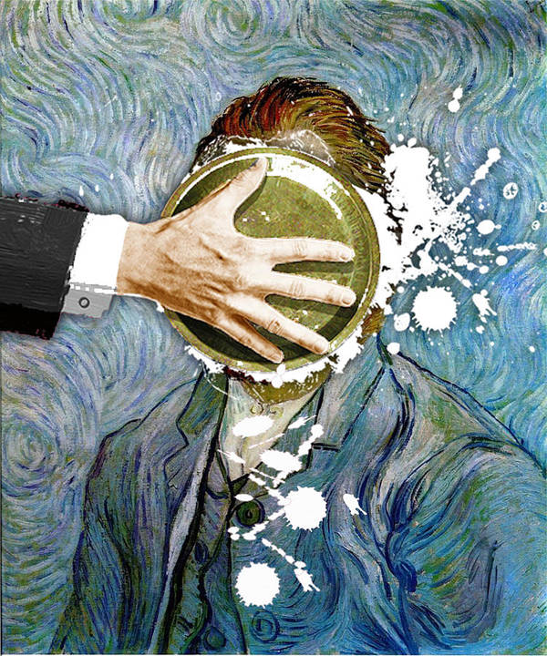 Pie In The Face Van Gogh Self Portrait - Art Print – Rubino Creative ...