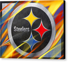 Pittsburgh Steelers Football - Canvas Print Canvas Print Pixels 8.000" x 6.375" Black Glossy