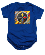 Pittsburgh Steelers Football - Baby Onesie Baby Onesie Pixels Royal Small 