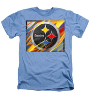 Pittsburgh Steelers Football - Heathers T-Shirt Heathers T-Shirt Pixels Light Blue Small 