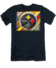 Pittsburgh Steelers Football - Men's T-Shirt (Athletic Fit) Men's T-Shirt (Athletic Fit) Pixels Navy Small 