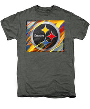 Pittsburgh Steelers Football - Men's Premium T-Shirt Men's Premium T-Shirt Pixels Platinum Heather Small 