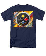Pittsburgh Steelers Football - Men's T-Shirt  (Regular Fit) Men's T-Shirt (Regular Fit) Pixels Navy Small 