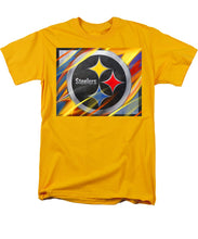 Pittsburgh Steelers Football - Men's T-Shirt  (Regular Fit) Men's T-Shirt (Regular Fit) Pixels Gold Small 