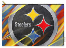 Pittsburgh Steelers Football - Carry-All Pouch Carry-All Pouch Pixels Large (12.5" x 8.5")  