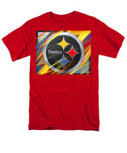 Pittsburgh Steelers Football - Men's T-Shirt  (Regular Fit) Men's T-Shirt (Regular Fit) Pixels Red Small 