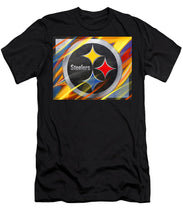 Pittsburgh Steelers Football - Men's T-Shirt (Athletic Fit) Men's T-Shirt (Athletic Fit) Pixels Black Small 