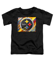 Pittsburgh Steelers Football - Toddler T-Shirt Toddler T-Shirt Pixels Black Small 