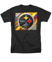 Pittsburgh Steelers Football - Men's T-Shirt  (Regular Fit) Men's T-Shirt (Regular Fit) Pixels Black Small 