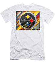 Pittsburgh Steelers Football - Men's T-Shirt (Athletic Fit) Men's T-Shirt (Athletic Fit) Pixels White Small 
