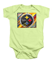 Pittsburgh Steelers Football - Baby Onesie Baby Onesie Pixels Soft Green Small 