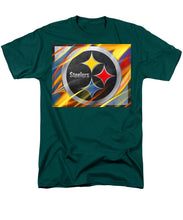Pittsburgh Steelers Football - Men's T-Shirt  (Regular Fit) Men's T-Shirt (Regular Fit) Pixels Hunter Green Small 