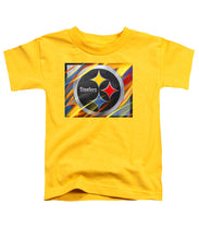 Pittsburgh Steelers Football - Toddler T-Shirt Toddler T-Shirt Pixels Yellow Small 