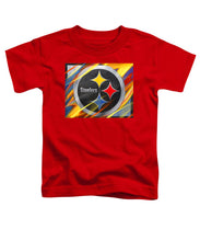 Pittsburgh Steelers Football - Toddler T-Shirt Toddler T-Shirt Pixels Red Small 