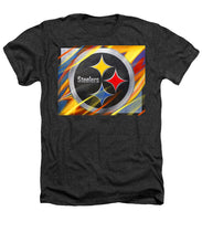 Pittsburgh Steelers Football - Heathers T-Shirt Heathers T-Shirt Pixels Charcoal Small 