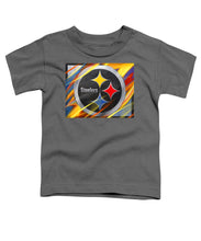 Pittsburgh Steelers Football - Toddler T-Shirt Toddler T-Shirt Pixels Charcoal Small 