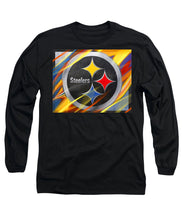 Pittsburgh Steelers Football - Long Sleeve T-Shirt Long Sleeve T-Shirt Pixels Black Small 