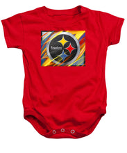 Pittsburgh Steelers Football - Baby Onesie Baby Onesie Pixels Red Small 