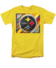 Pittsburgh Steelers Football - Men's T-Shirt  (Regular Fit) Men's T-Shirt (Regular Fit) Pixels Yellow Small 