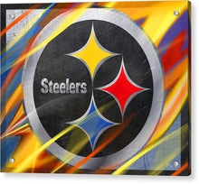 Pittsburgh Steelers Football - Acrylic Print Acrylic Print Pixels 8.000" x 6.375" Aluminum Mounting Posts 