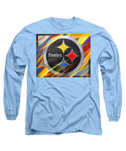 Pittsburgh Steelers Football - Long Sleeve T-Shirt Long Sleeve T-Shirt Pixels Carolina Blue Small 