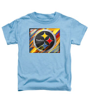Pittsburgh Steelers Football - Toddler T-Shirt Toddler T-Shirt Pixels Carolina Blue Small 