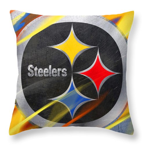 Pittsburgh Steelers Football - Throw Pillow Throw Pillow Pixels 14