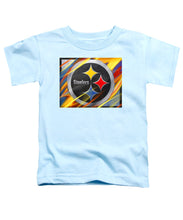 Pittsburgh Steelers Football - Toddler T-Shirt Toddler T-Shirt Pixels Light Blue Small 