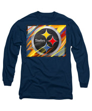 Pittsburgh Steelers Football - Long Sleeve T-Shirt Long Sleeve T-Shirt Pixels Navy Small 