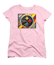 Pittsburgh Steelers Football - Women's T-Shirt (Standard Fit) Women's T-Shirt (Standard Fit) Pixels Pink Small 