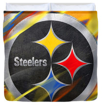 Pittsburgh Steelers Football - Duvet Cover Duvet Cover Pixels King  