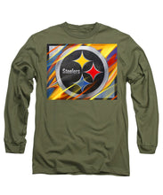 Pittsburgh Steelers Football - Long Sleeve T-Shirt Long Sleeve T-Shirt Pixels Military Green Small 