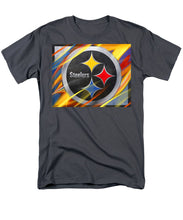 Pittsburgh Steelers Football - Men's T-Shirt  (Regular Fit) Men's T-Shirt (Regular Fit) Pixels Charcoal Small 