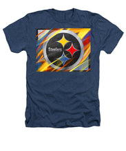 Pittsburgh Steelers Football - Heathers T-Shirt Heathers T-Shirt Pixels Navy Small 