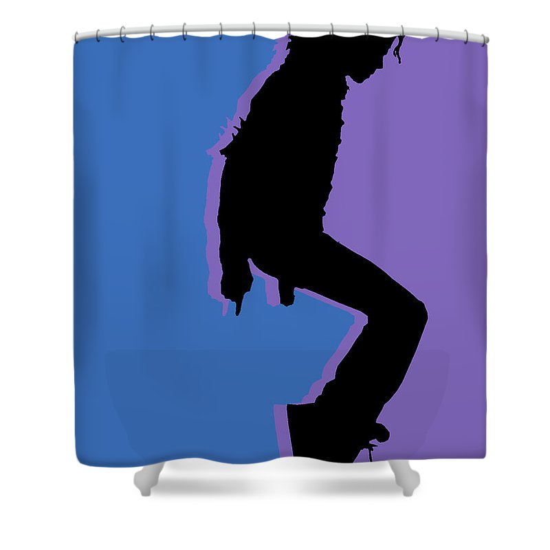 Pop King Music Tee Shirt - Shower Curtain Shower Curtain Pixels 71