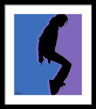 Pop King Music Tee Shirt - Framed Print Framed Print Pixels 13.375" x 16.000" Black White