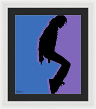 Pop King Music Tee Shirt - Framed Print Framed Print Pixels 16.625" x 20.000" White Black