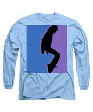 Pop King Music Tee Shirt - Long Sleeve T-Shirt Long Sleeve T-Shirt Pixels Carolina Blue Small 