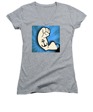 Popeye Muscle - Women's V-Neck (Athletic Fit)